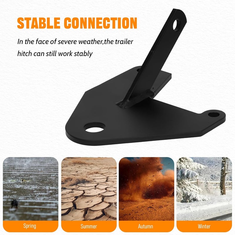 GLOBLED Trailer Hitch Receiver Compatible with Honda TRX 250 Recon ATV Hitch 1997-2018 1PCS - Image 4